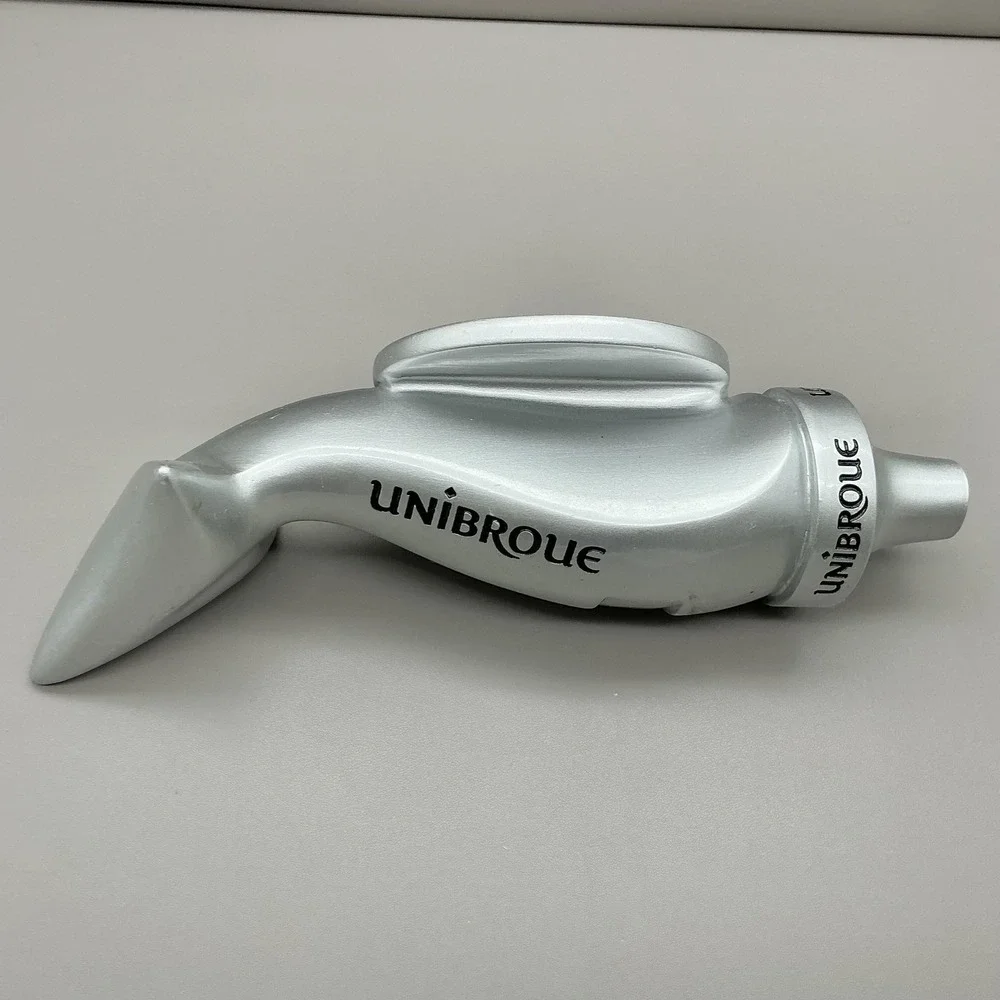 Unibroue Lune De Miel Beer Tap Handle Silver Tone Bar Decor Fish Collectible